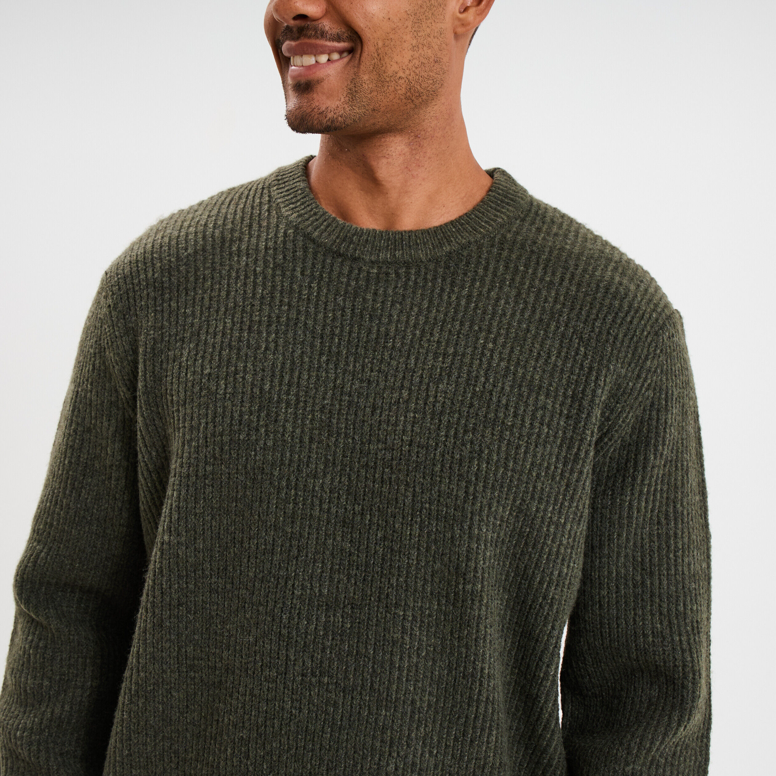 Pull Col Roulé Homme - Manches Longues, Couleur Unie - Tissu Sweat élastique Et Chaud - Idéal Pour L'automne Et L'hiver - Coupe Ajustée - 5