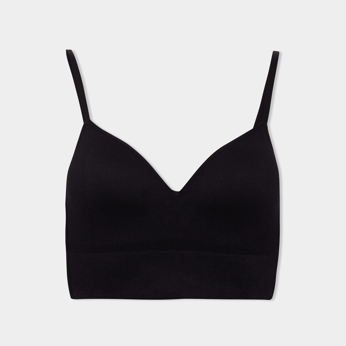 Brassi&egrave;re c&ocirc;tel&eacute;e padd&eacute;e sans armature noir femme