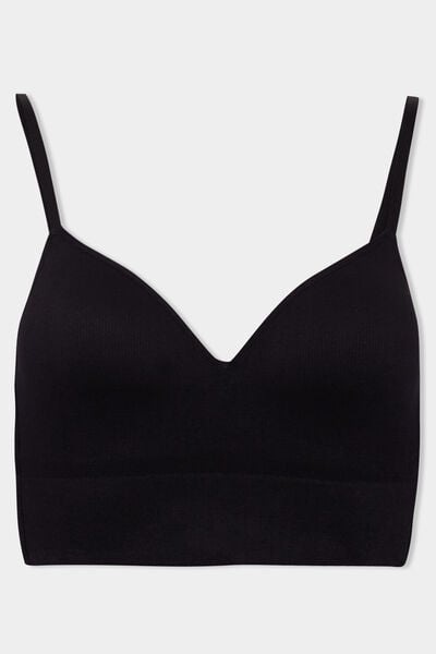 Brassi&egrave;re c&ocirc;tel&eacute;e padd&eacute;e sans armature noir femme