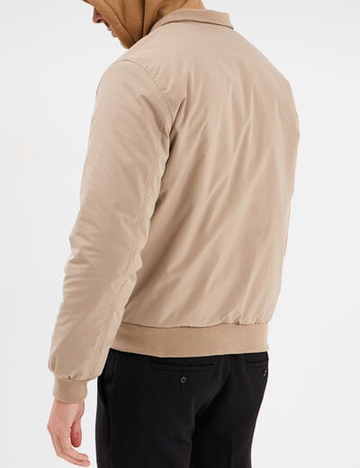 Blouson zippé col montant Creeks taupe homme