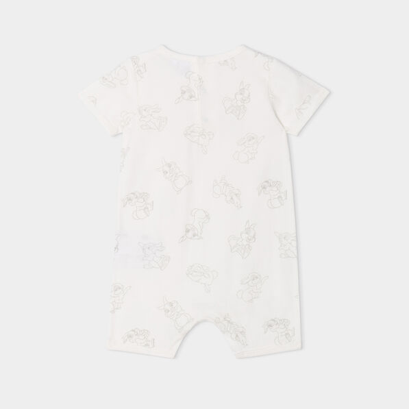 combinaison manches courtes coton panpan ivoire bebeg Combinaison manches courtes coton Panpan ivoire bébé garçon