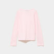Ensemble pyjama pantalon t-shirt peluche rose poudr&eacute;e fille