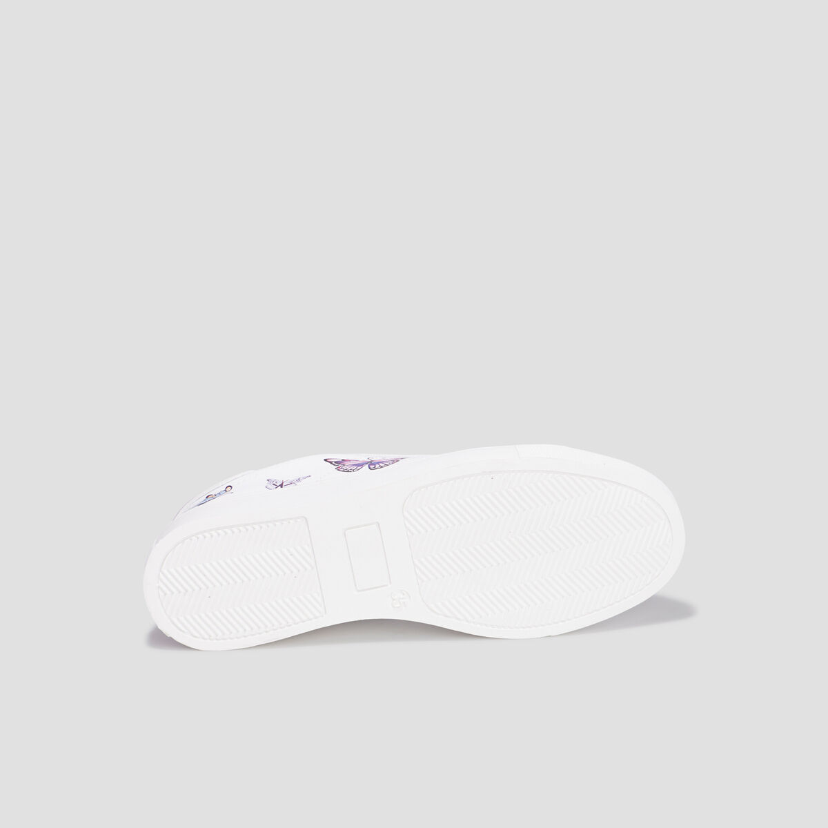 Tennis basses zippées Liberto blanc fille