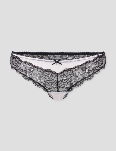 Culotte tanga rose clair femme