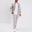 Pantalon cargo slim à coulisse sable homme