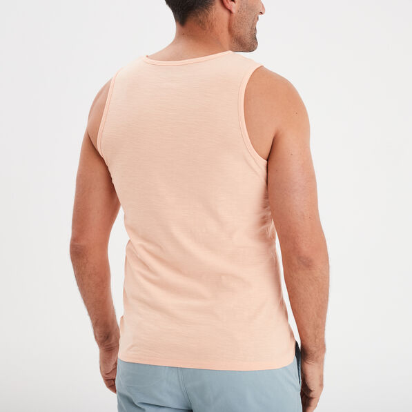 debardeur droit 1 poche coton creeks rose homme Débardeur droit 1 poche coton Creeks rose homme