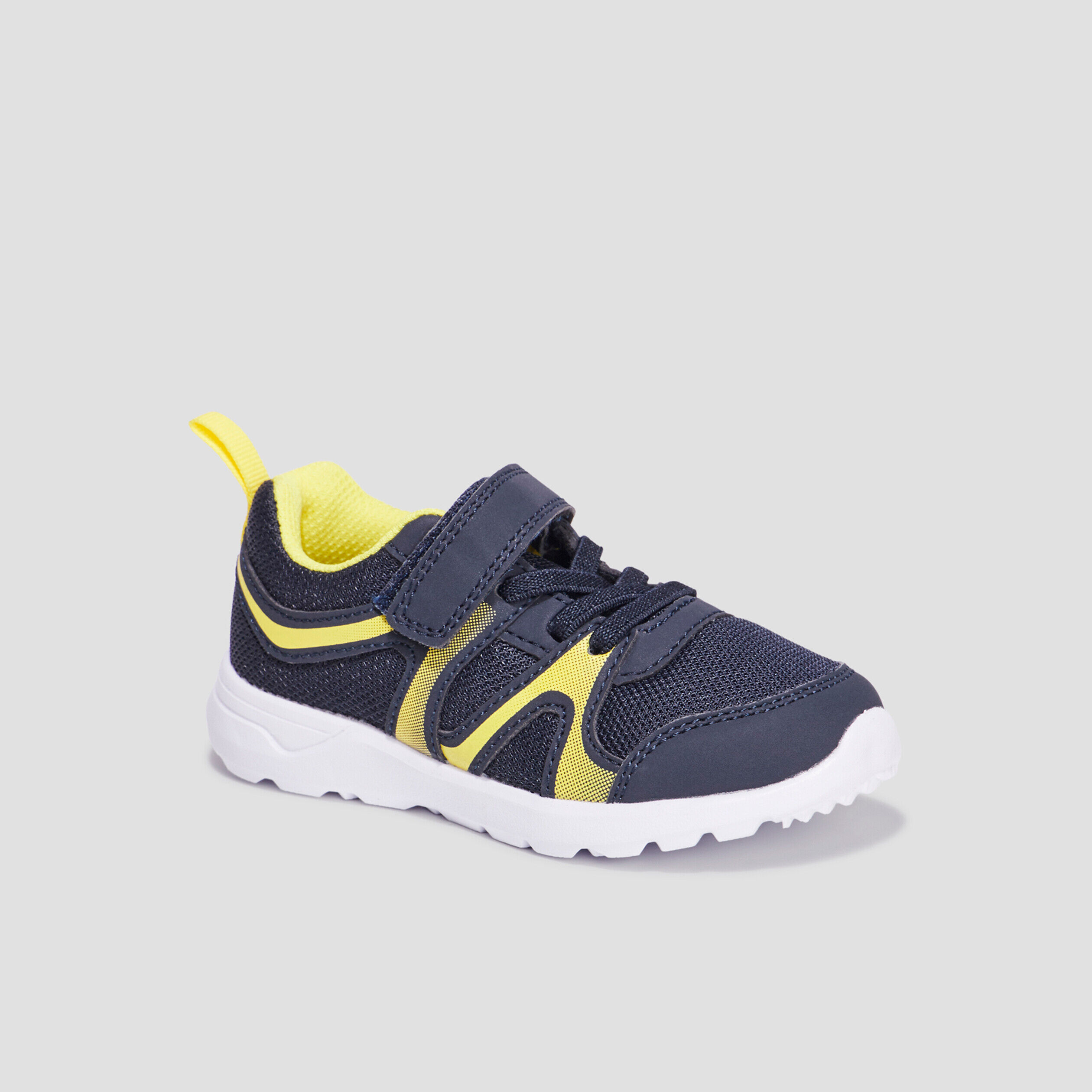 Baskets running à scratchs Rexited bleu marine garçon