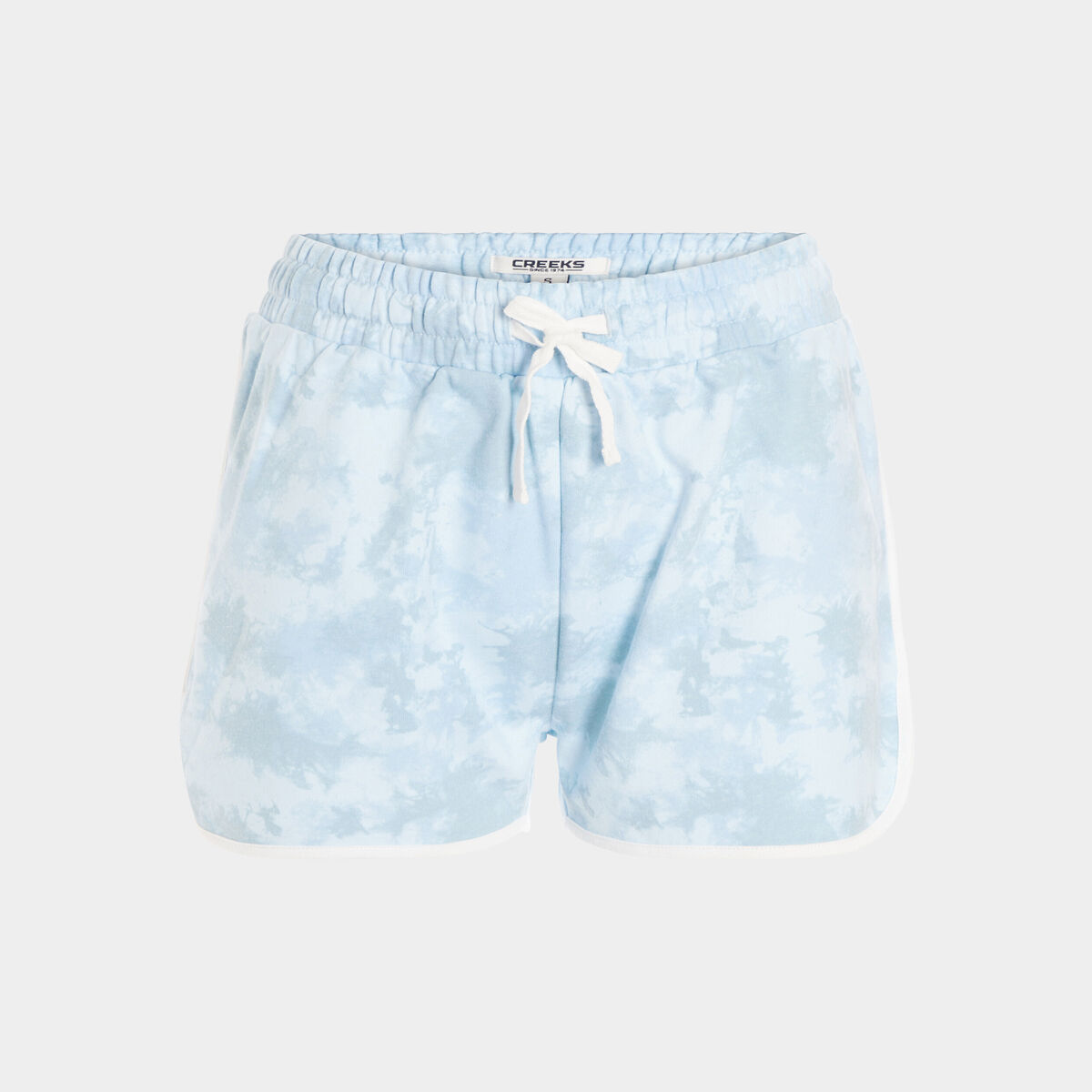 Short de jogging droit bleu femme