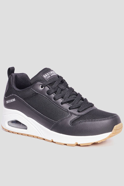 Baskets running mémoire forme Skechers noir femme