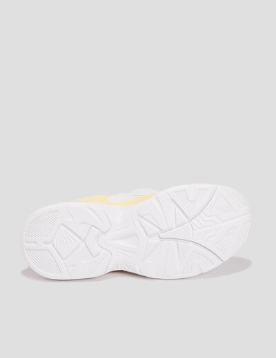 Baskets running à lacets Liberto jaune pastel fille