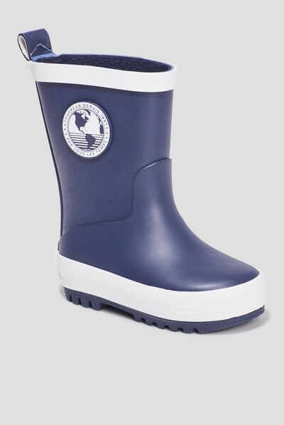 Bottes de pluie Trappeur bleu marine bébé garçon