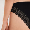 Culotte invisible &agrave; dentelle noir femme
