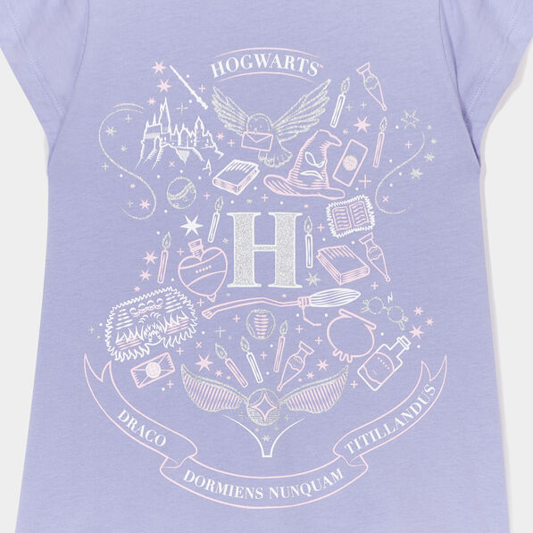 ensemble pyjama short harry potter parme fille Ensemble pyjama short Harry Potter parme fille