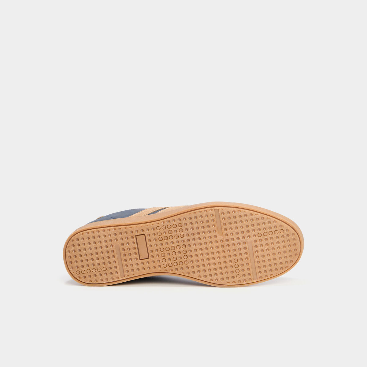 Tennis basses &agrave; lacets bleu marine homme