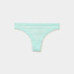 Tanga en dentelle doublure coton vert turquoise femme