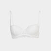 Soutien-gorge corbeille micro dentelle ivoire femme