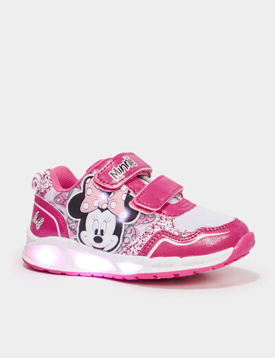 Baskets running lumineuses Minnie rose fille