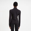 Veste de sport ajust&eacute;e avec fermeture noir femme