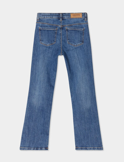 Jeans bootcut poches plaquées Creeks denim stone fille