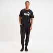 T-shirt droit manches courtes coton Puma noir homme