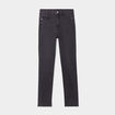 Jeans slim taille haute denim noir femme
