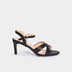Sandales &agrave; talons noir femme