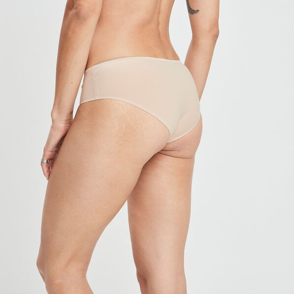 Shorty couture invisible en microfibre sable femme