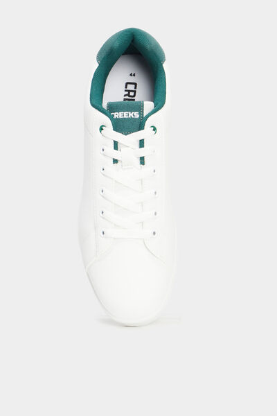Baskets &agrave; lacets vert homme