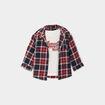 Ensemble chemise et t-shirt coton Creeks bleu marine bébé garçon