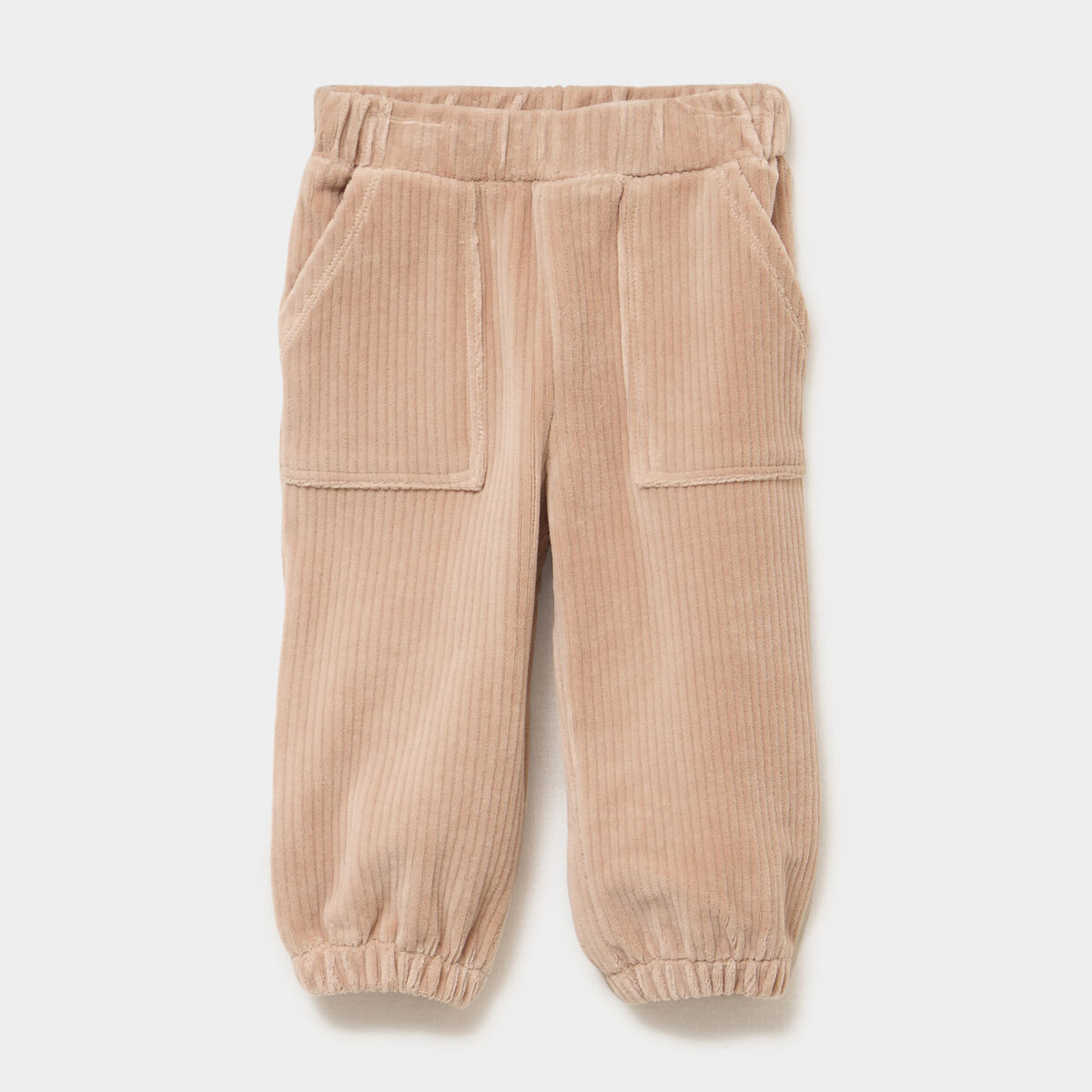 Pantalon effet velours c&ocirc;tel&eacute; sable b&eacute;b&eacute; gar&ccedil;on