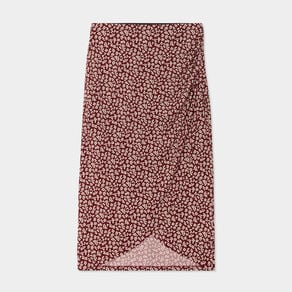 jupe midi portefeuille bordeaux femme Jupe midi portefeuille bordeaux femme