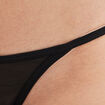 String en mesh noir femme