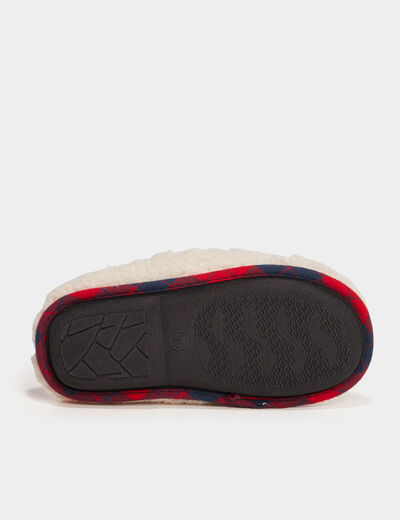 Chaussons mules Noël sable garçon
