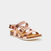 Sandales en cuir Kickers Kickalana rose femme