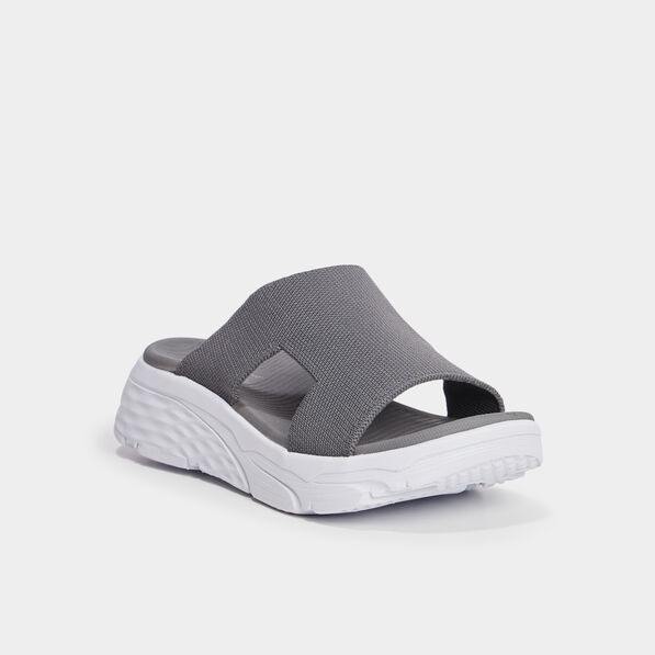 Mules compensées Confortissimo Flyknit gris femme
