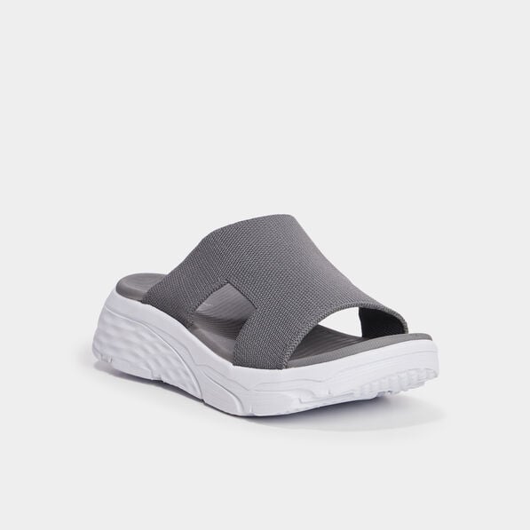 mules compensees confortissimo flyknit gris femme Mules compensées Confortissimo Flyknit gris femme