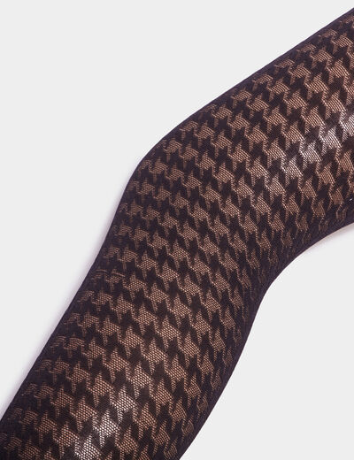 Collants fantaisie 30D noir femme