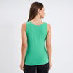 Débardeur bretelles larges coton vert menthe femme