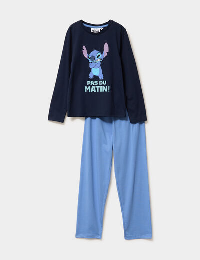 Ensemble pyjama 2 pièces coton Stitch vert clair garçon