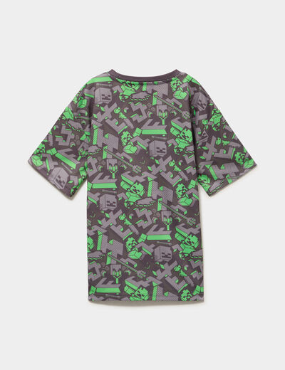T-shirt manches courtes Minecraft multicolore gar&ccedil;on