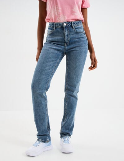 Jeans regular 5 poches coton Creeks denim stone femme