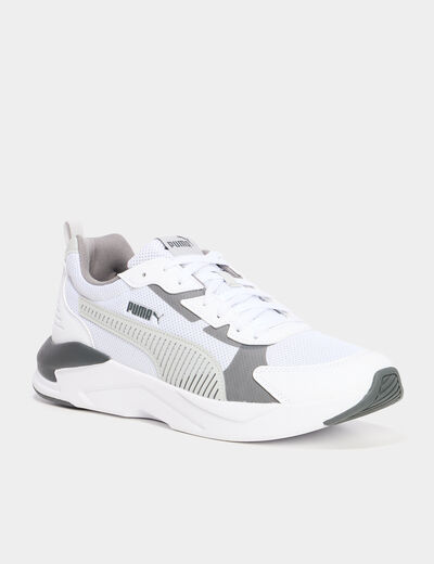Baskets running à lacets Puma gris homme