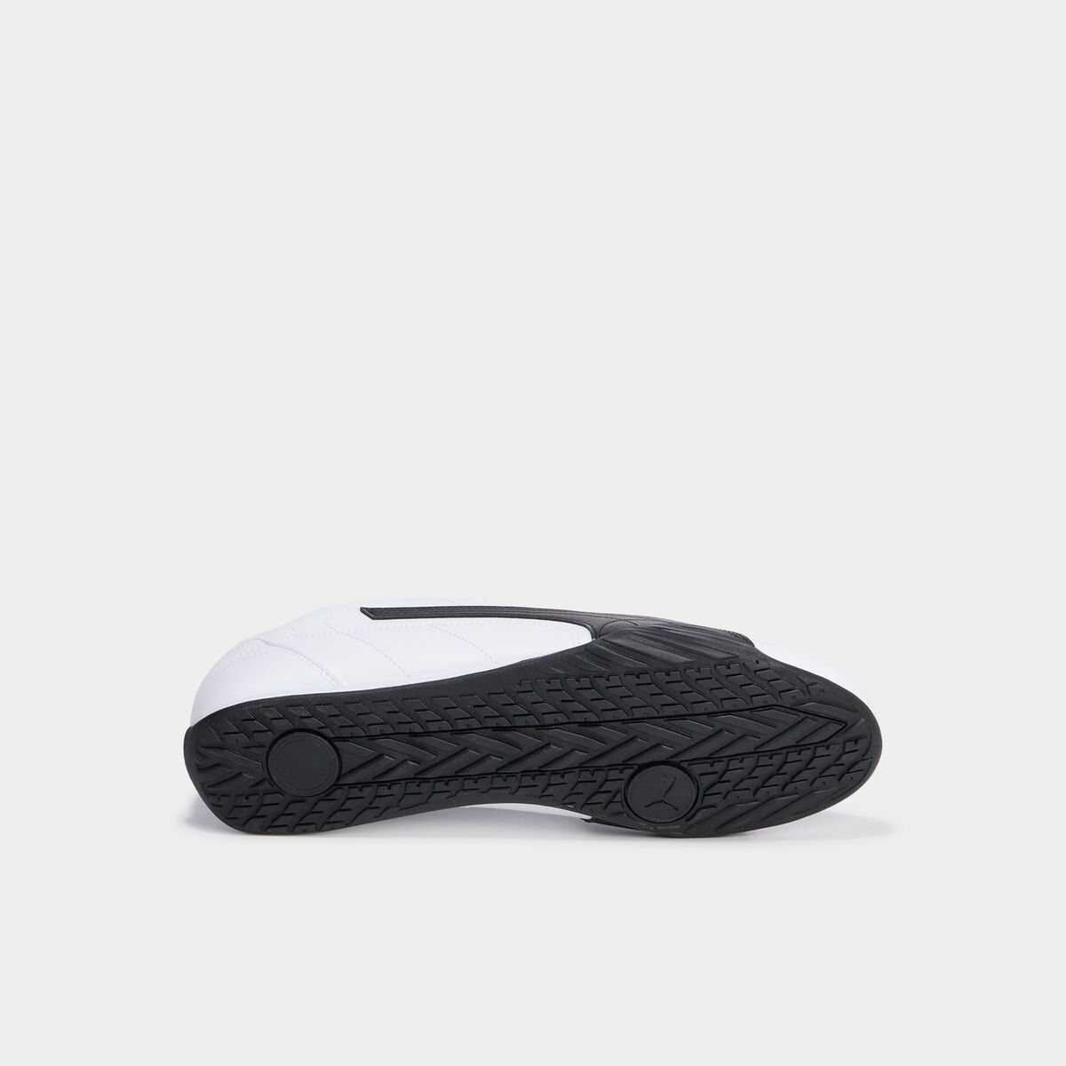 Tennis basses à lacets en cuir Puma blanc homme