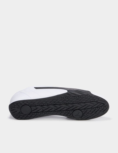Tennis basses à lacets en cuir Puma blanc homme