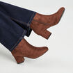 Bottines à talons marron femme