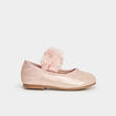 Ballerines &agrave; froufrous rose b&eacute;b&eacute; fille