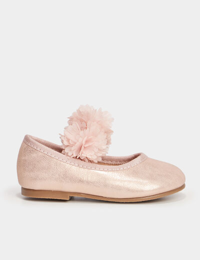 Ballerines à froufrous rose bébé fille