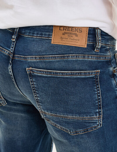 Jean stretch coupe regular denim dirty homme