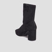 Bottines à talons bouts pointus noir femme