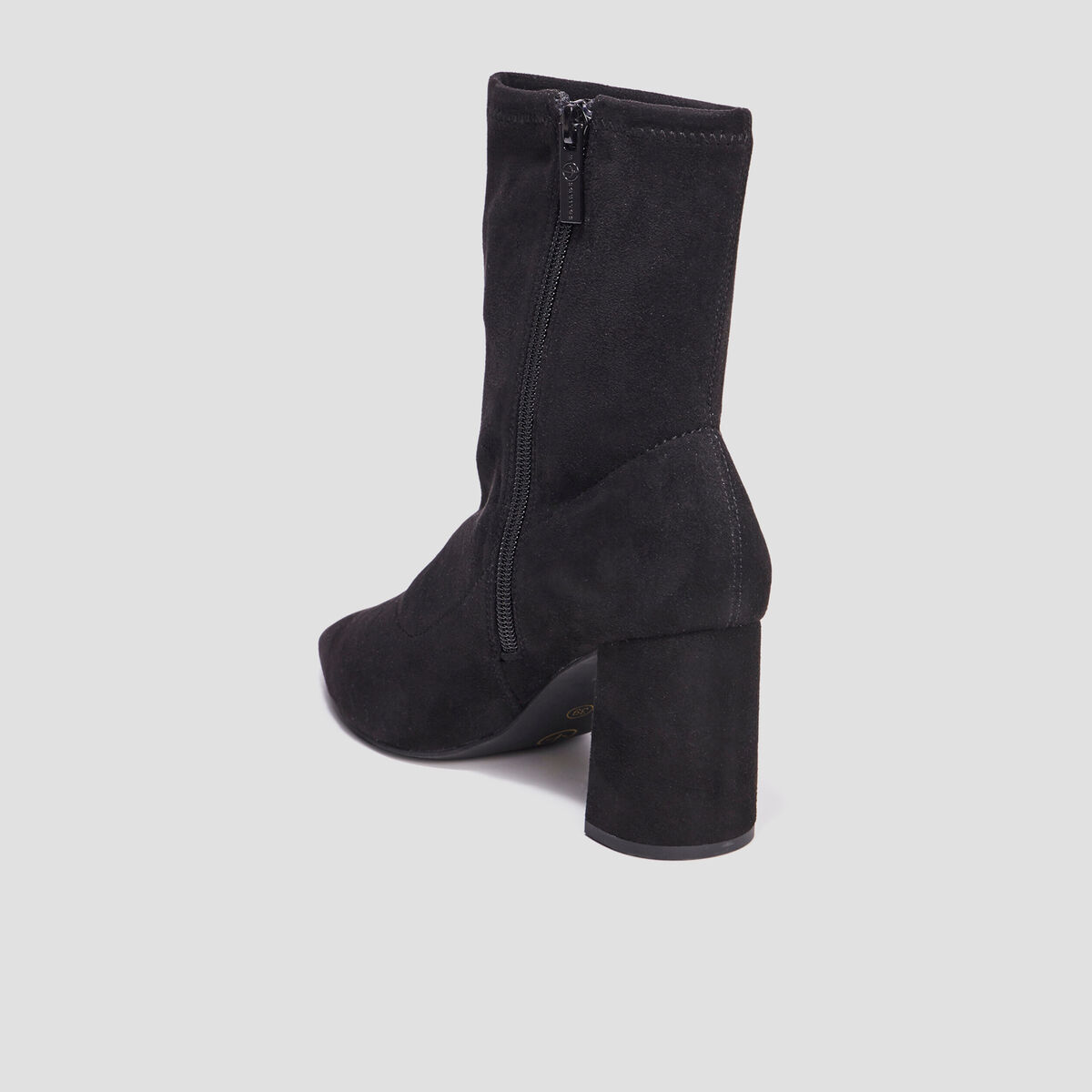 Bottines à talons bouts pointus noir femme